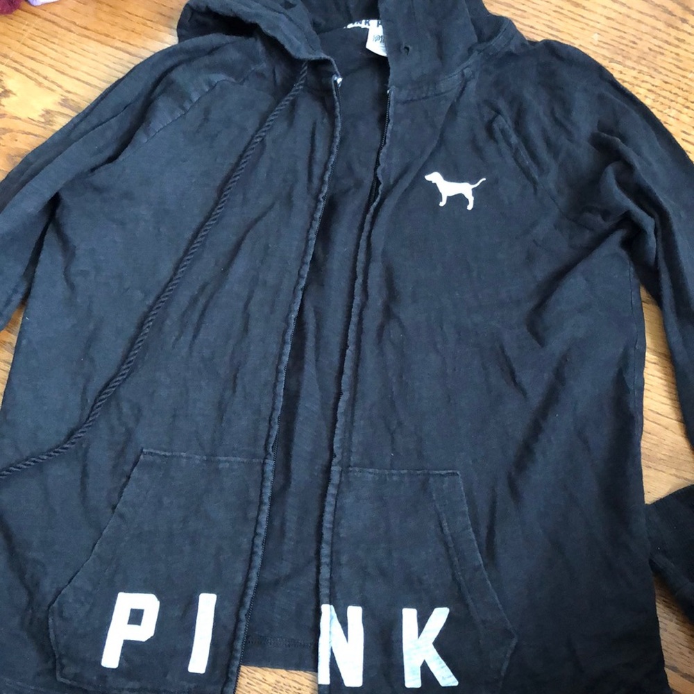 pink hoodie